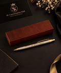 Premium Metallic Personalized Pen with Wooden Gift Box