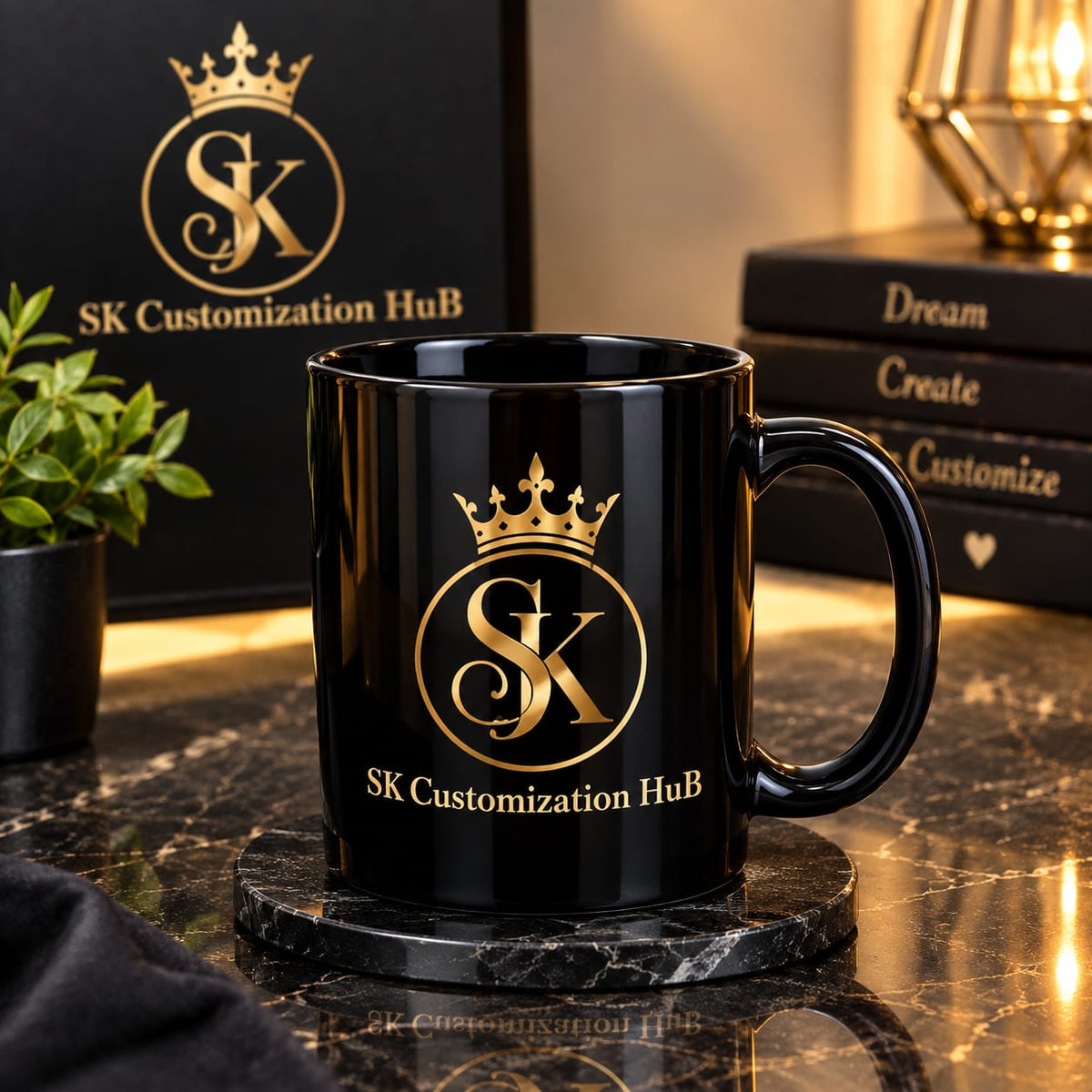 Personalized Shiny Mug – Custom Name or Logo
