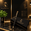Personalized Premium Metallic Pen with Wooden Gift Box